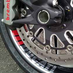 Project Diavel: Close up of the Right Front Wheel - April 2015